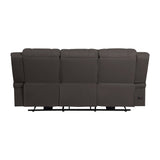 Camryn Chocolate Power Double Reclining Sofa - Ornate Home