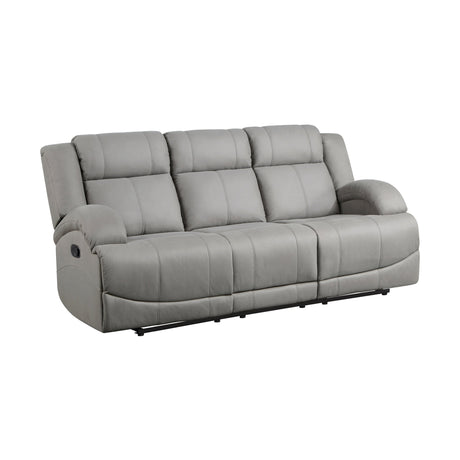 Camryn Gray Double Reclining Sofa - Ornate Home