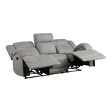 Camryn Gray Double Reclining Sofa - Ornate Home