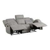 Camryn Gray Double Reclining Sofa - Ornate Home