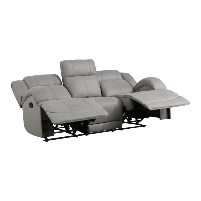 Camryn Gray Double Reclining Sofa - Ornate Home