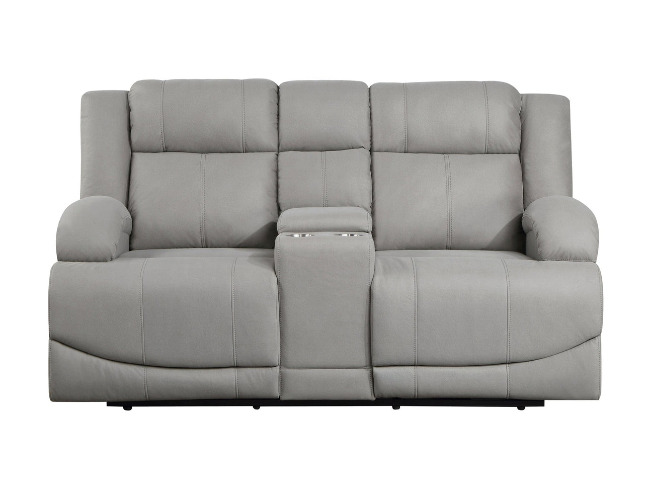 Camryn Gray Power Double Reclining Loveseat - Ornate Home