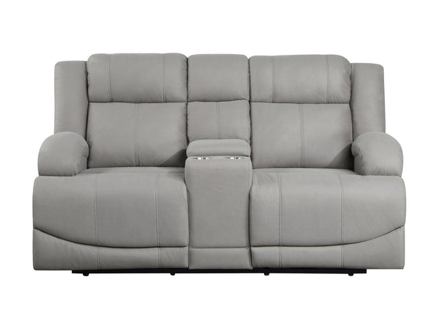 Camryn Gray Power Double Reclining Loveseat - Ornate Home
