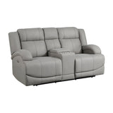 Camryn Gray Power Double Reclining Loveseat - Ornate Home