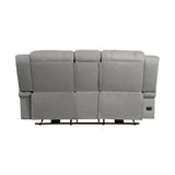 Camryn Gray Power Double Reclining Loveseat - Ornate Home