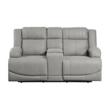 Camryn Gray Power Double Reclining Loveseat - Ornate Home