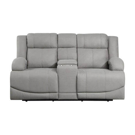 Camryn Gray Power Double Reclining Loveseat - Ornate Home