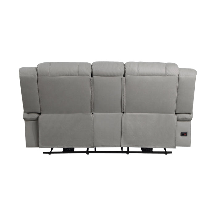 Camryn Gray Power Double Reclining Loveseat - Ornate Home