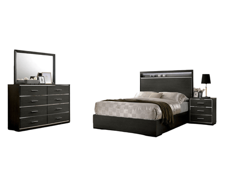 Camryn Warm Gray 5 Pc. Queen Bedroom Set w/ 2NS - Ornate Home