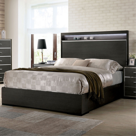 Camryn Warm Gray 5 Pc. Queen Bedroom Set w/ 2NS - Ornate Home