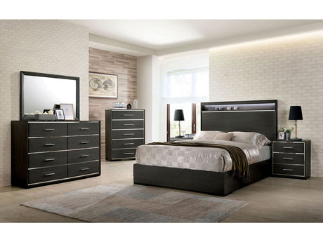 Camryn Warm Gray 5 Pc. Queen Bedroom Set w/ Chest - Ornate Home