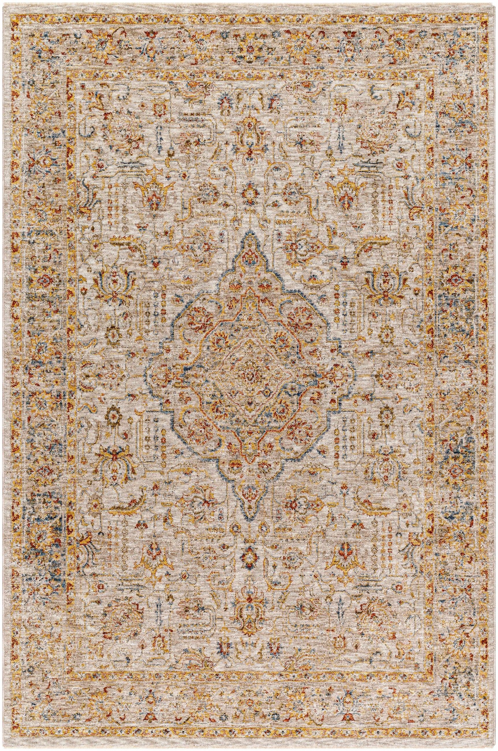 Canan Textured Rug with Fringes - Ornate Home