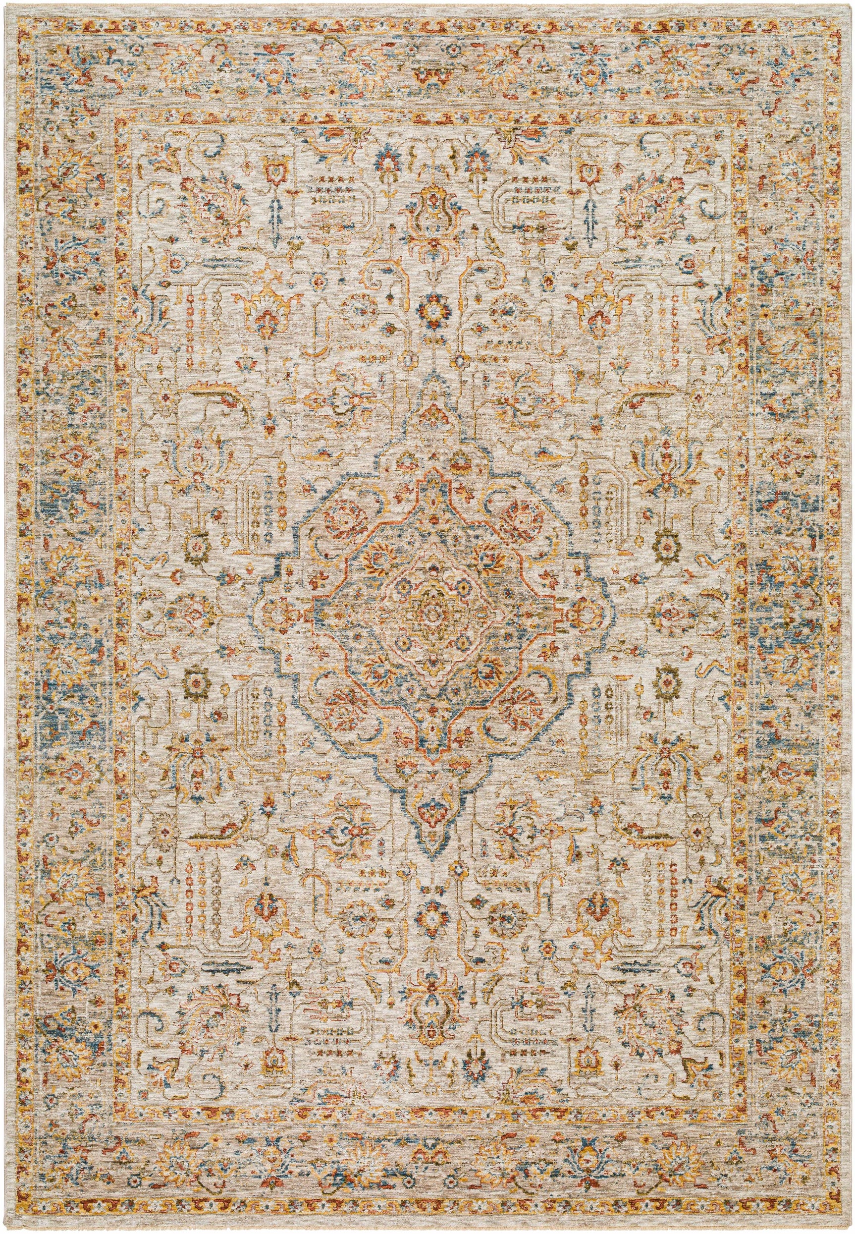 Canan Textured Rug with Fringes - Ornate Home