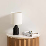 Canayan Black and Natural Resin Table Lamp - Ornate Home