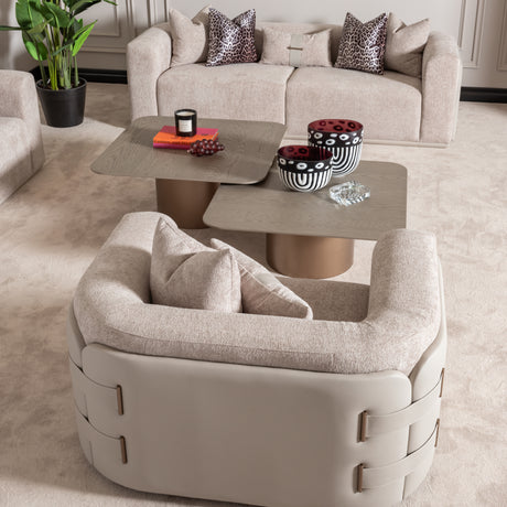 Canberra Antique Gold Short Cocktail Table - Ornate Home