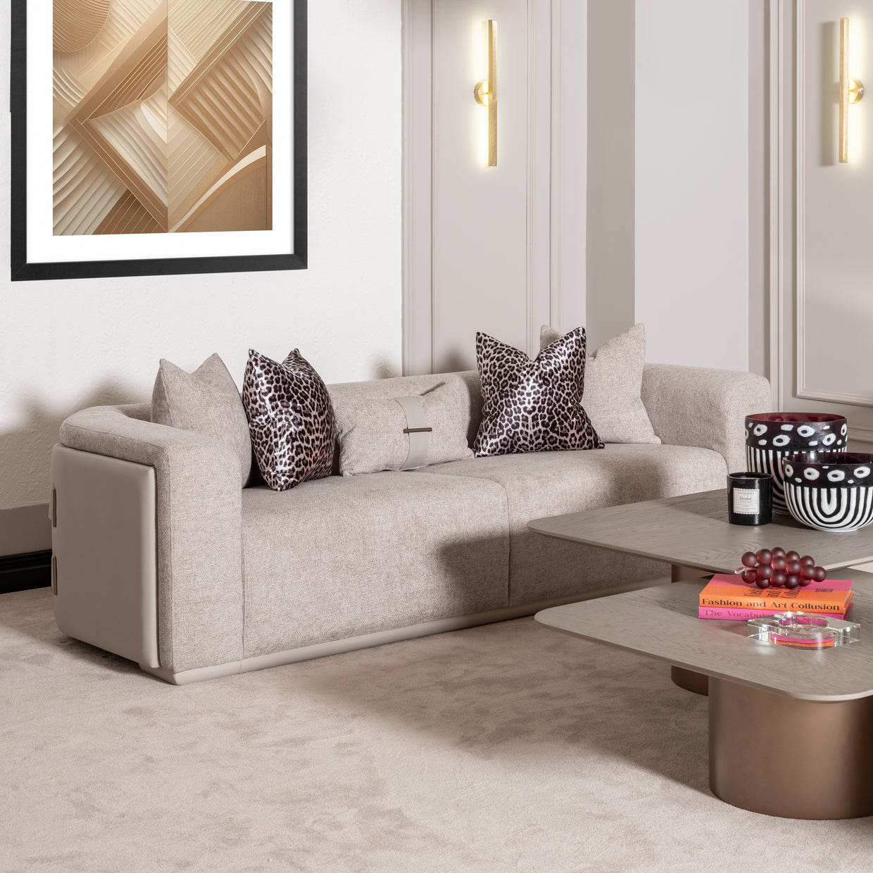 Canberra Mink Sofa - Ornate Home