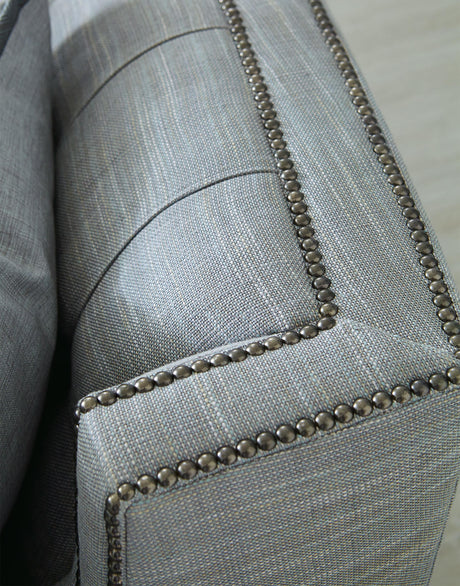 Candace Blue/Grey Fabric Sofa - Ornate Home