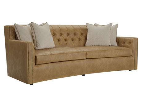 Candace Brown Leather Sofa - Ornate Home