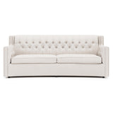 Candace Brown Sofa Without Pillows - Ornate Home