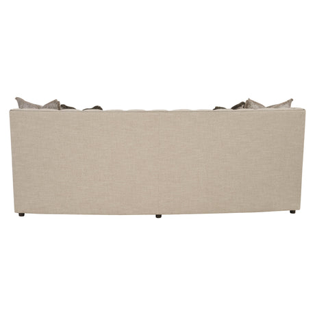 Candace Cream Fabric Sofa - Ornate Home