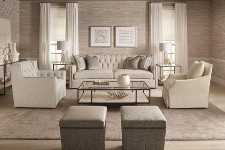 Candace Cream Fabric Sofa - Ornate Home