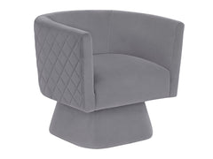 Candace Gray Swivel Chair - Ornate Home