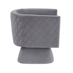 Candace Gray Swivel Chair - Ornate Home