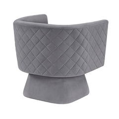Candace Gray Swivel Chair - Ornate Home