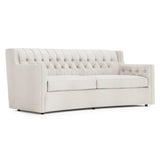 Candace Ivory Sofa Without Pillows & Nails - Ornate Home