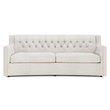 Candace Ivory Sofa Without Pillows & Nails - Ornate Home