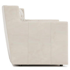 Candace Ivory Sofa Without Pillows & Nails - Ornate Home