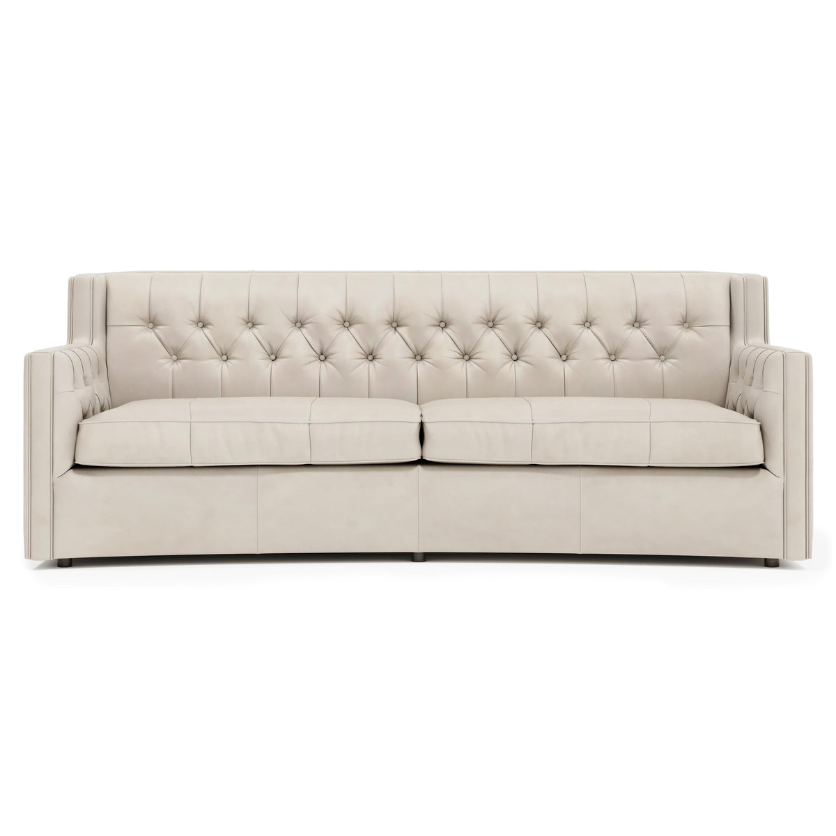 Candace Ivory Sofa Without Pillows & Nails - Ornate Home
