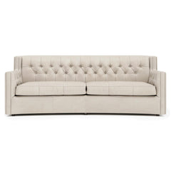 Candace Ivory Sofa Without Pillows & Nails - Ornate Home