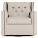 Candace Ivory Swivel Chair - Ornate Home