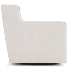 Candace Ivory Swivel Chair - Ornate Home