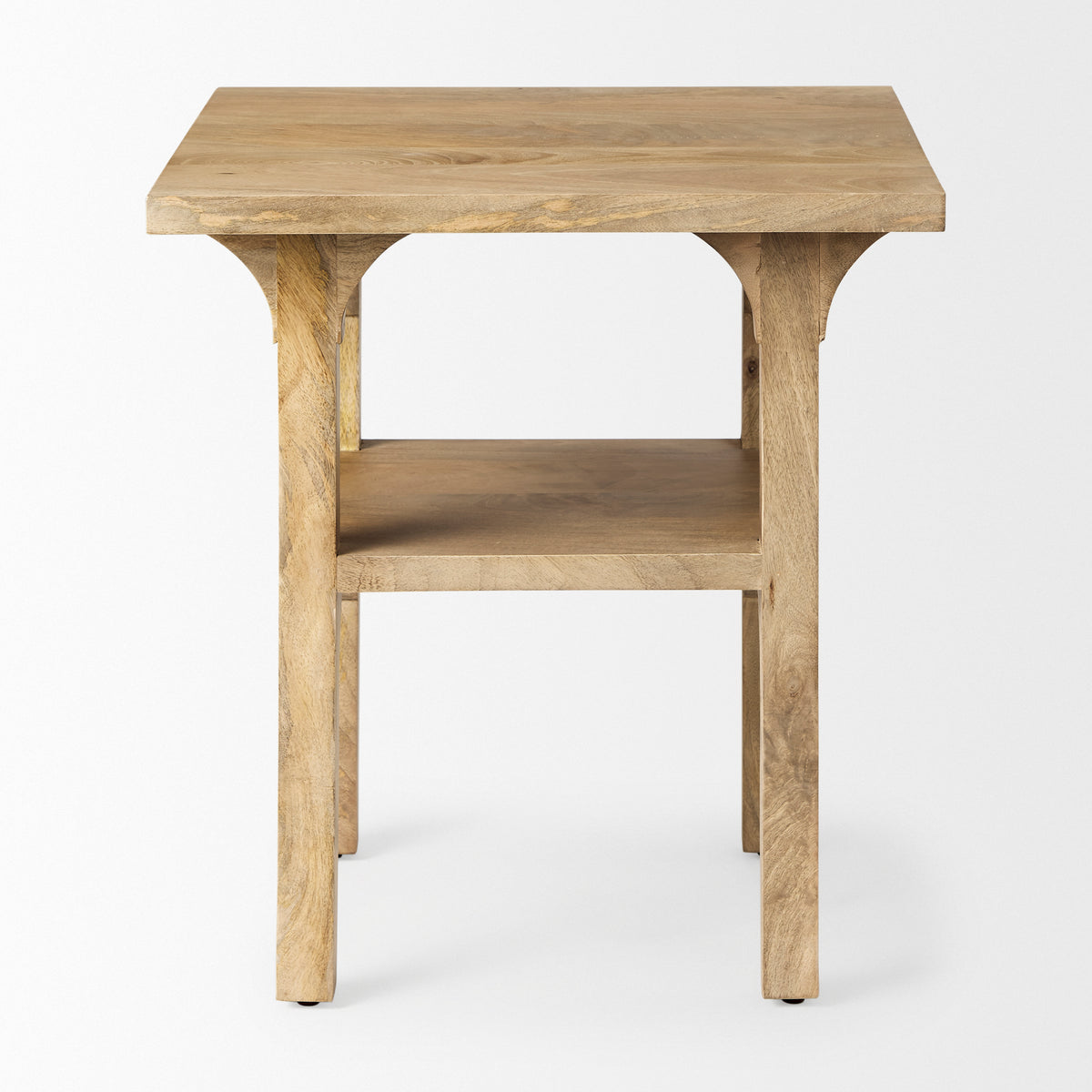 Candace Light Brown Wood Bridge Accent Table - Ornate Home