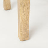 Candace Light Brown Wood Bridge Accent Table - Ornate Home