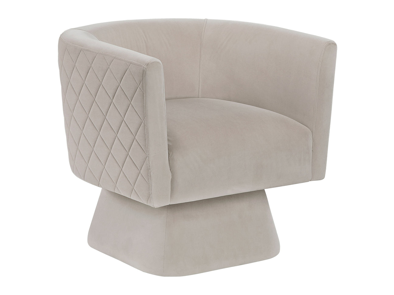 Candace Taupe Swivel Chair - Ornate Home