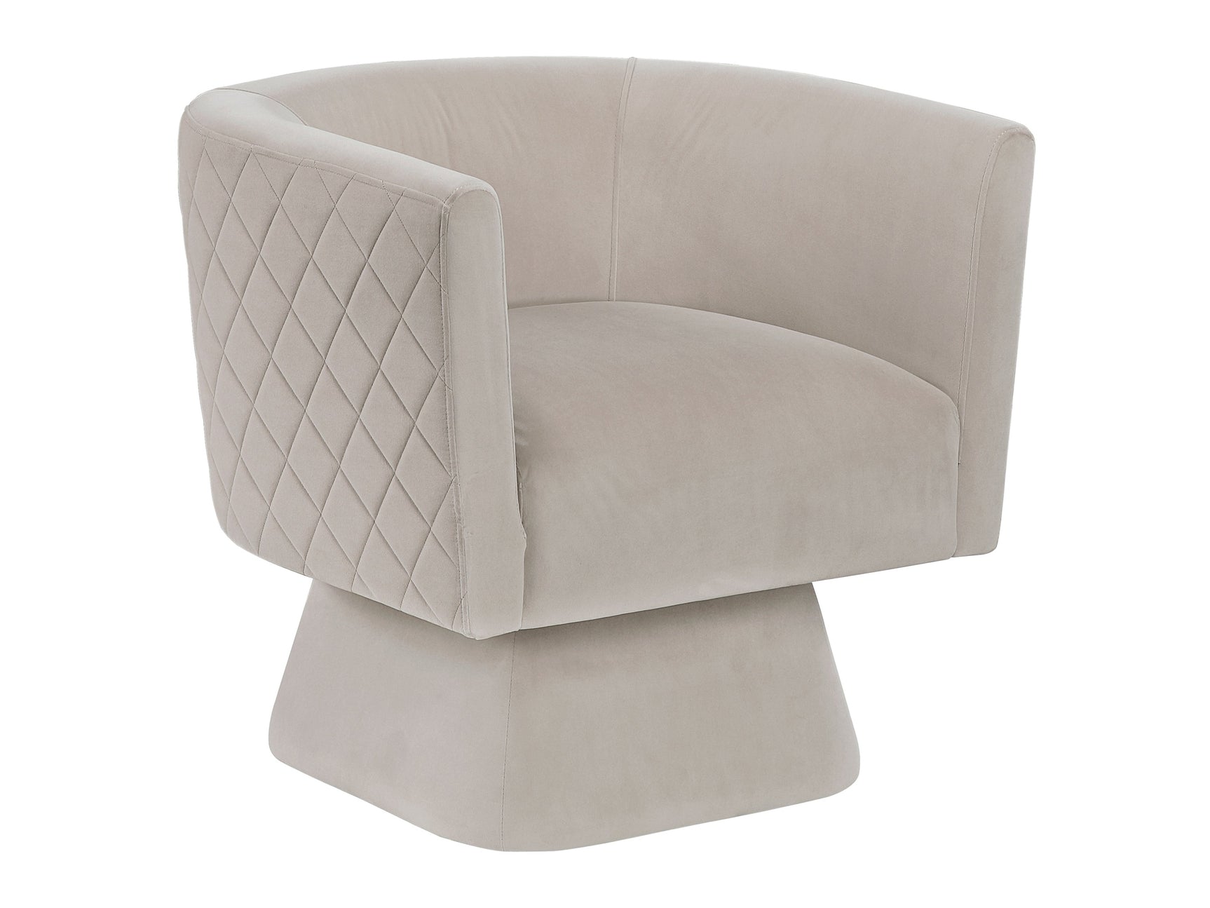 Candace Taupe Swivel Chair - Ornate Home