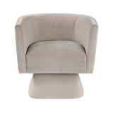 Candace Taupe Swivel Chair - Ornate Home