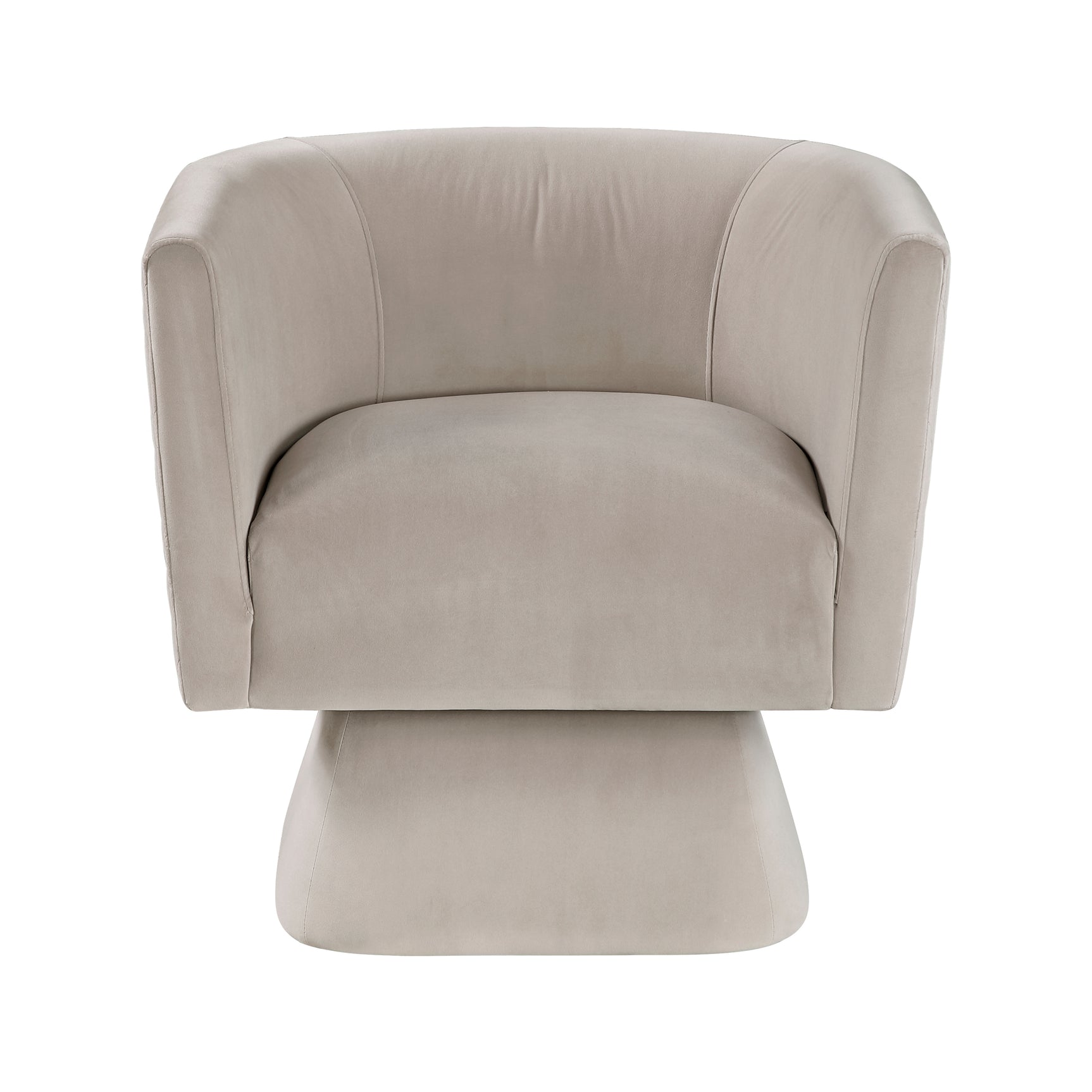 Candace Taupe Swivel Chair - Ornate Home