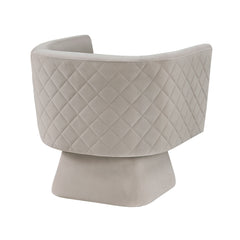 Candace Taupe Swivel Chair - Ornate Home