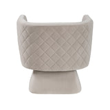 Candace Taupe Swivel Chair - Ornate Home
