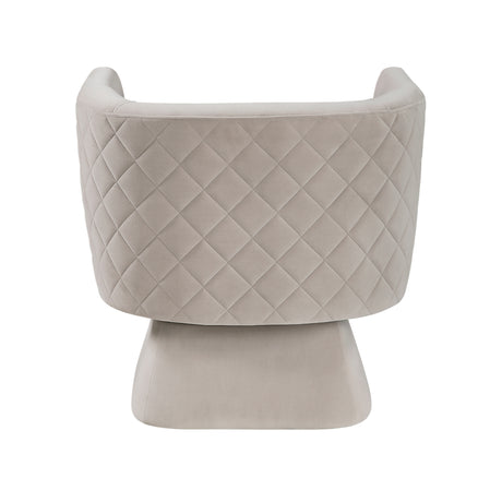 Candace Taupe Swivel Chair - Ornate Home