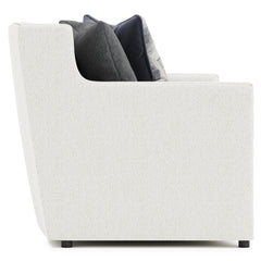 Candace White/Cream Fabric Sofa (96" W) - Ornate Home