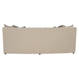 Candace White/Cream Fabric Sofa - Ornate Home