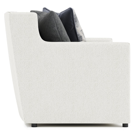 Candace White/Cream Fabric Sofa - Ornate Home