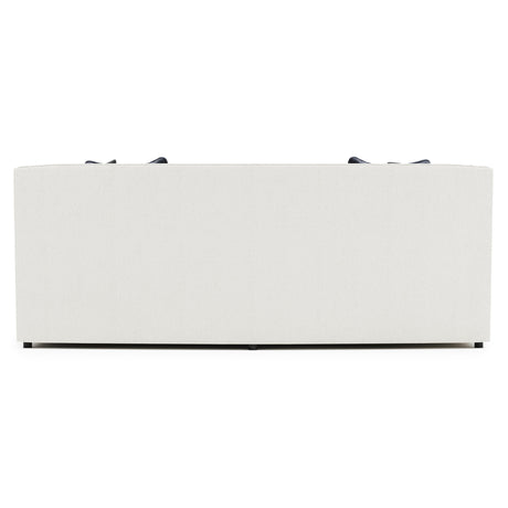 Candace White/Cream Fabric Sofa - Ornate Home