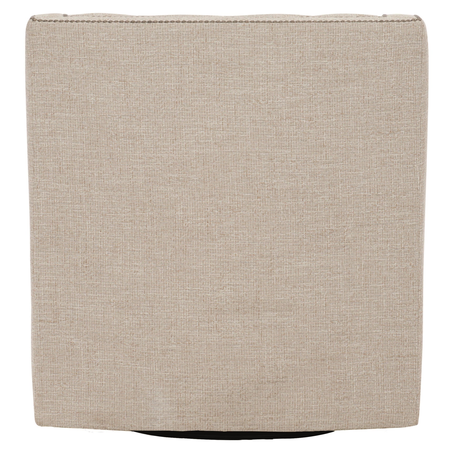 Candace White/Cream Fabric Swivel Chair - Ornate Home