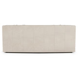 Candace White/Cream Leather Sofa - Ornate Home
